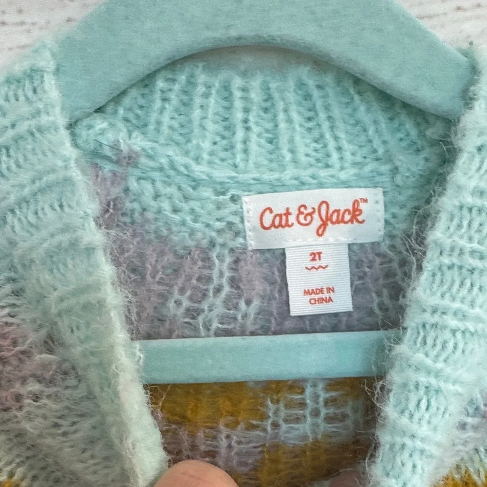 Bundle of 3 Toddler Kids boys Sweaters + puffy vest -2T Carter's Cat & Jack - Picture 4 of 16